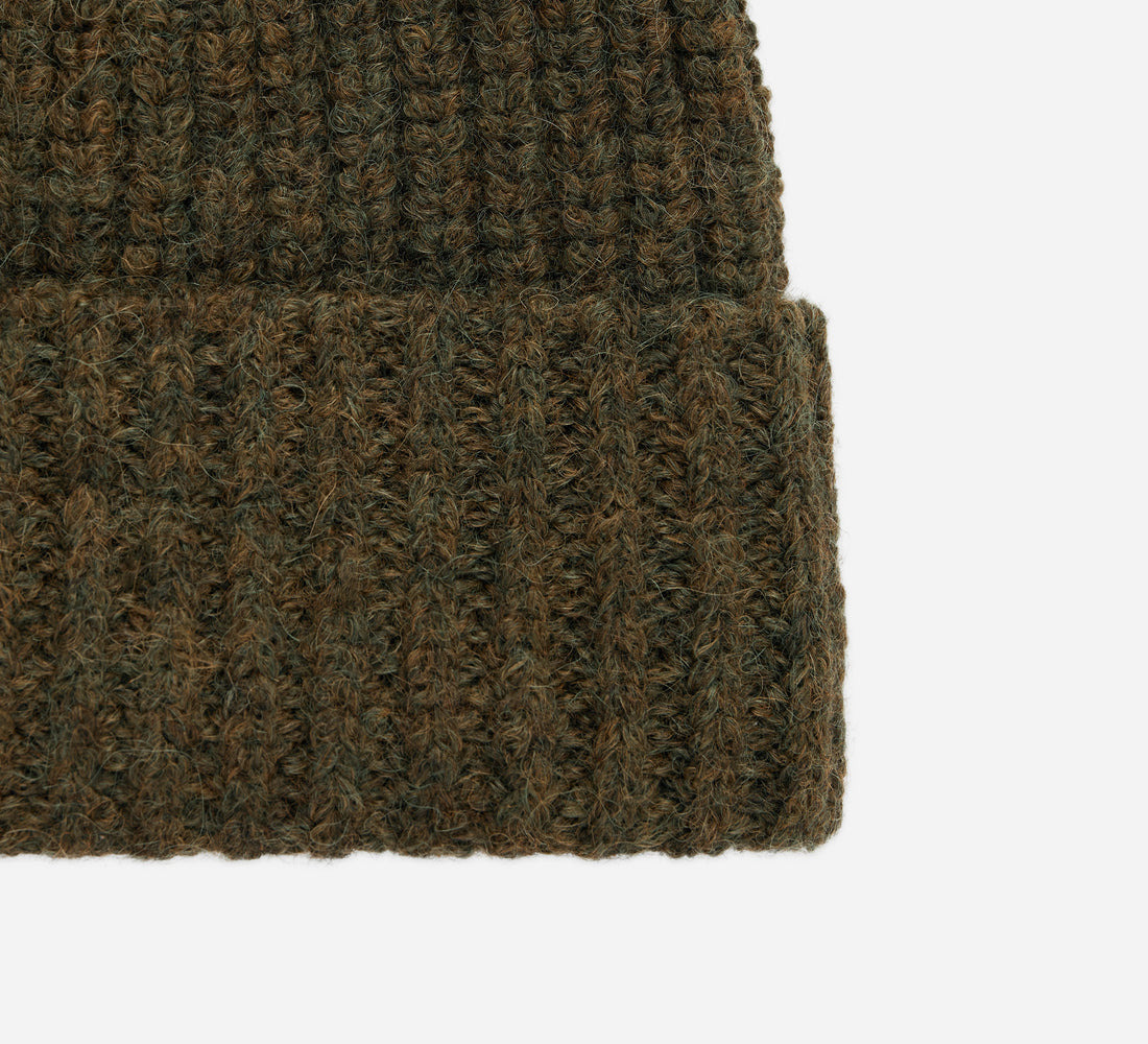 Alpaca Watch Cap - Forest - 2