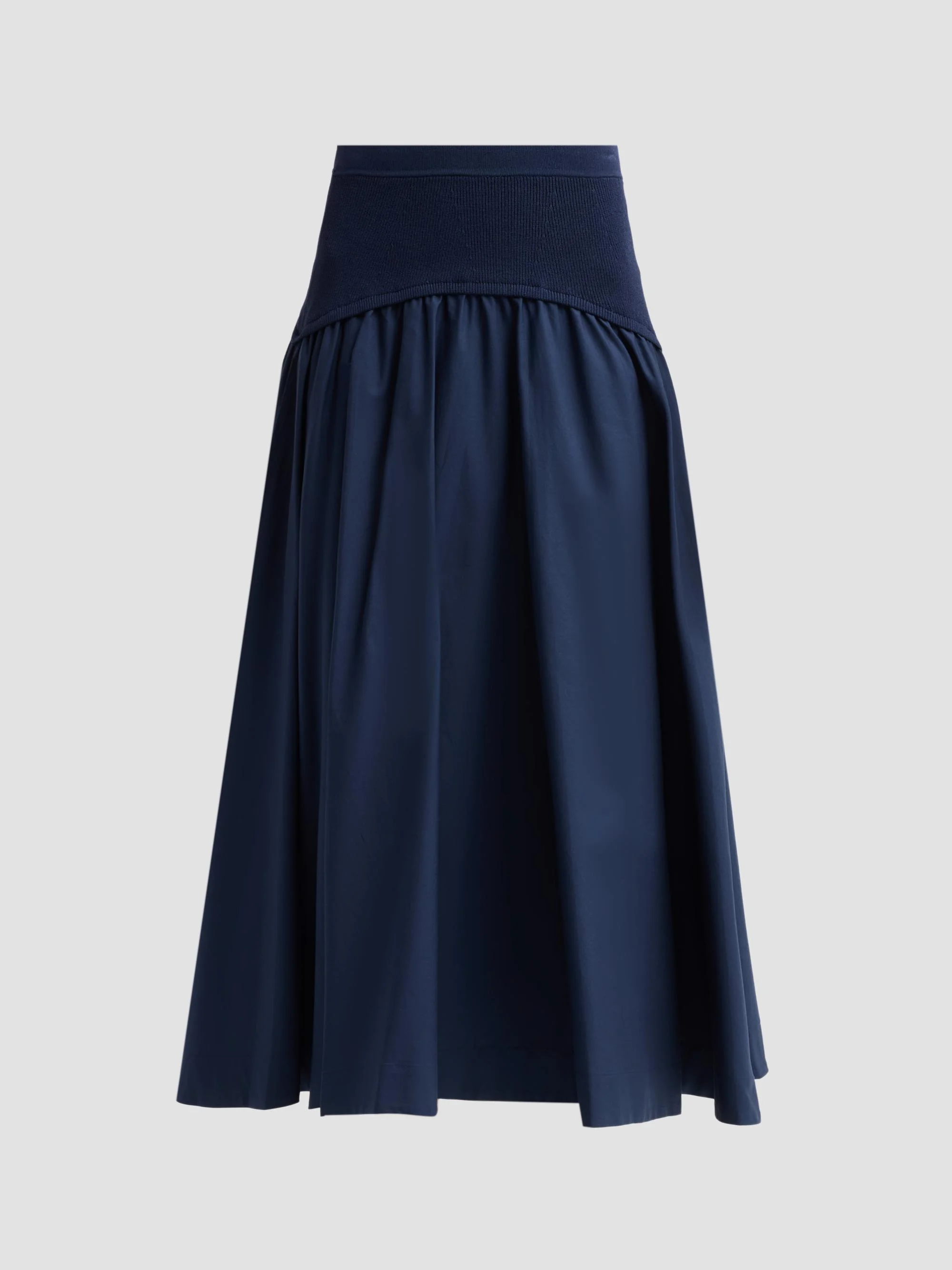 Women's Ovie Cotton Midi Skirt - Midnight - 1