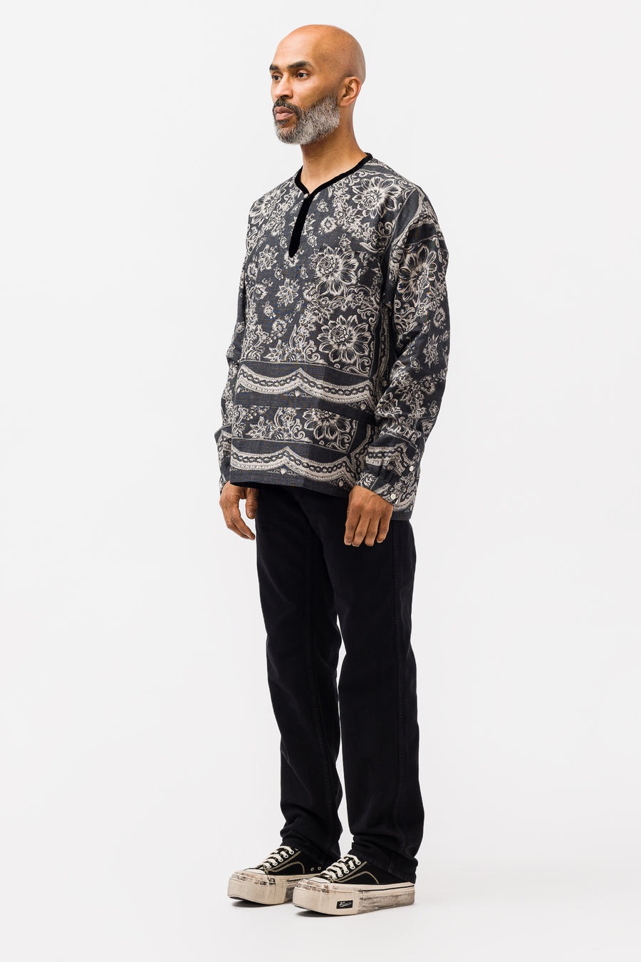 visvim FLUXUS 01 SLIM GREY | REVERSIBLE