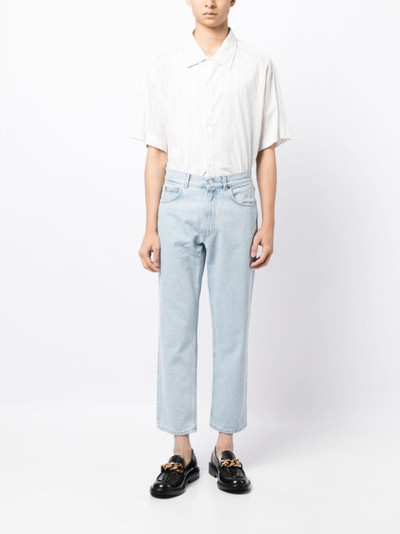Martine Rose logo-print cropped jeans outlook