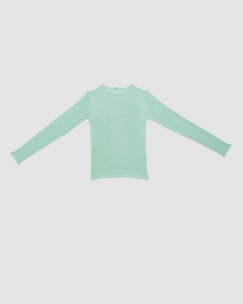 Omo Long Sleeve Tee - Ecovero Velour 7