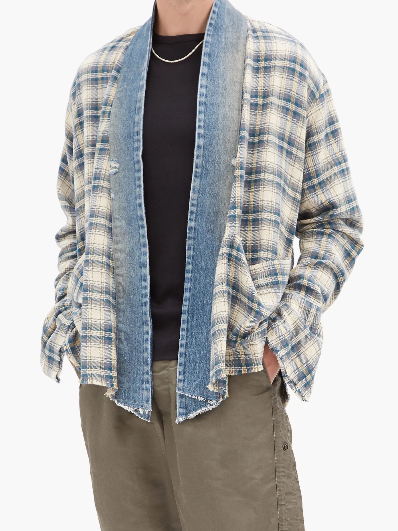 GL1 Colyton plaid cotton-flannel shirt - 2