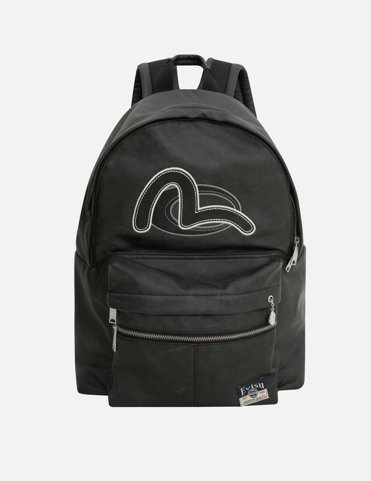 SEAGULL EMBROIDERY VEGAN LEATHER BACKPACK - 1