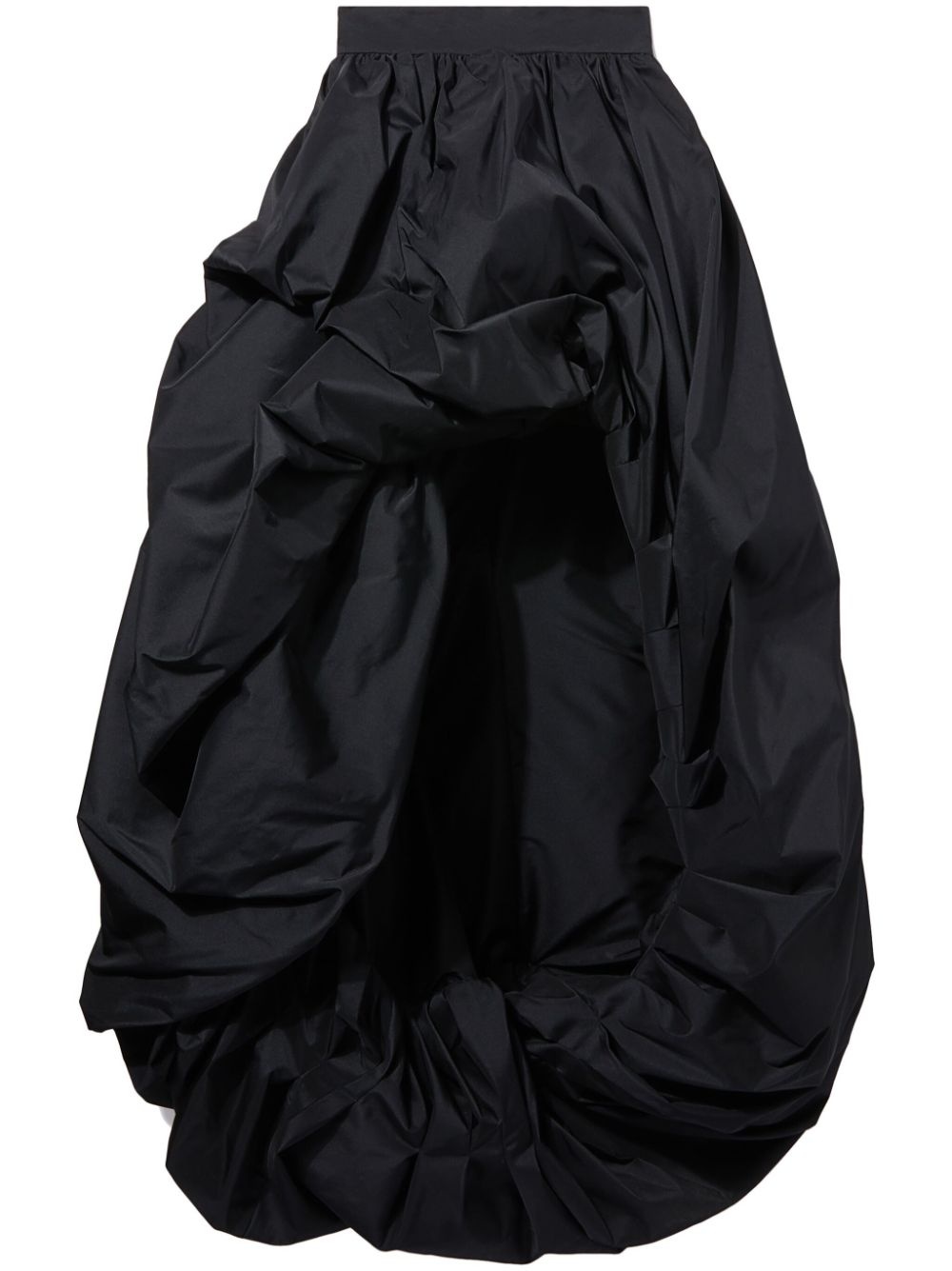 asymmetric taffeta full skirt - 1