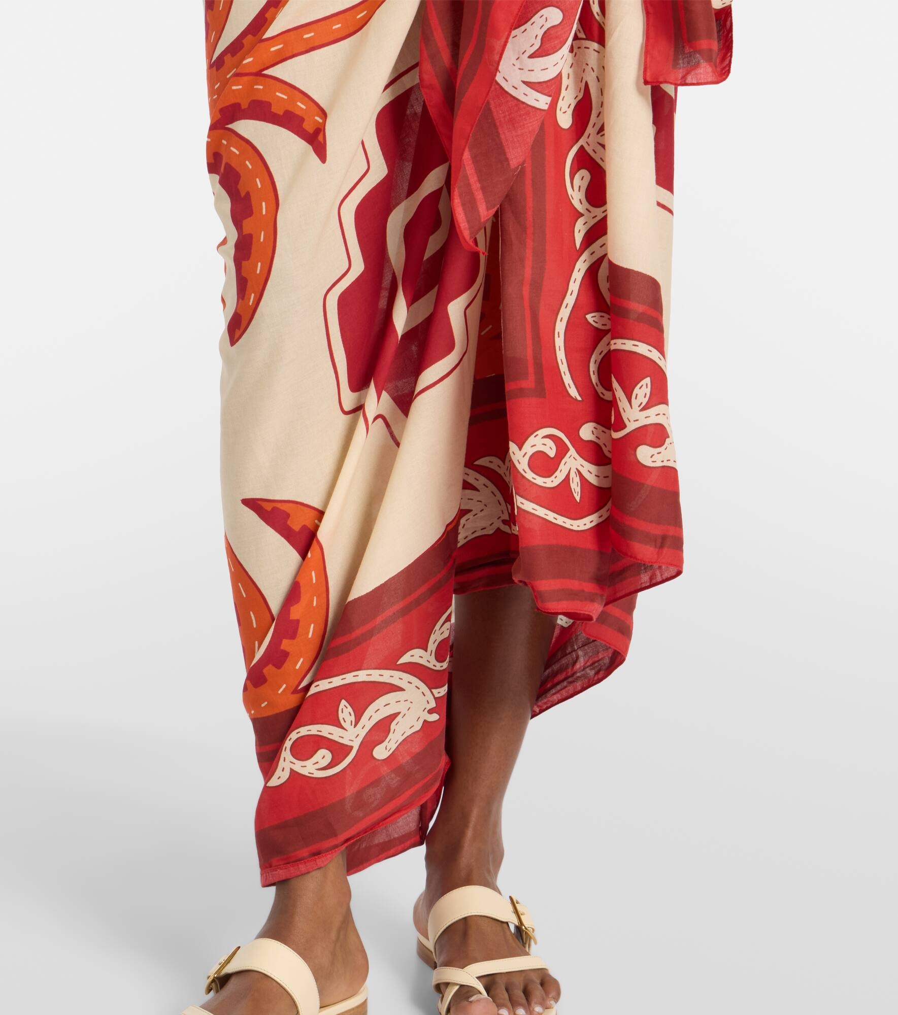 Cotton printed beach cover-up - 5