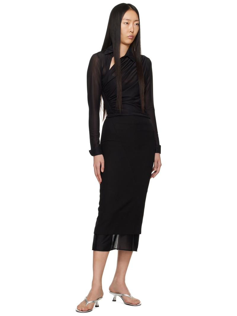 GAUGE81 Black Sabie Midi Skirt outlook