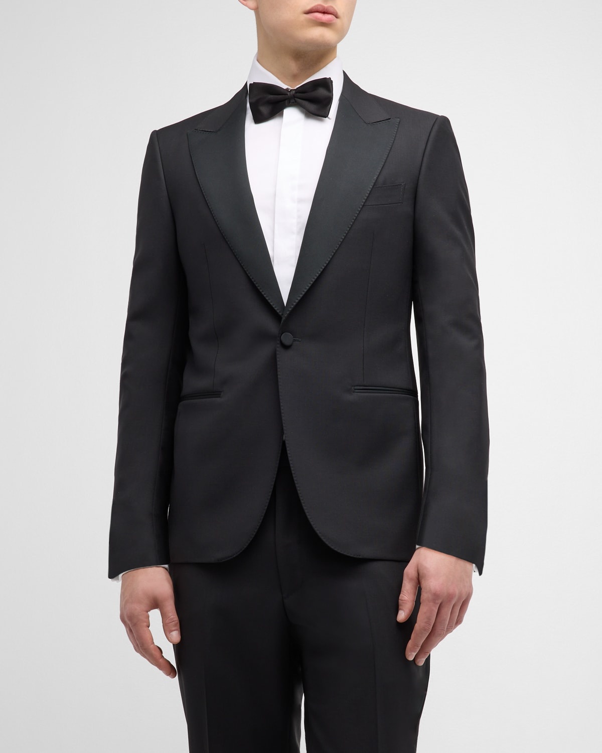 Men's Wool-Mohair Solid Tuxedo - 5