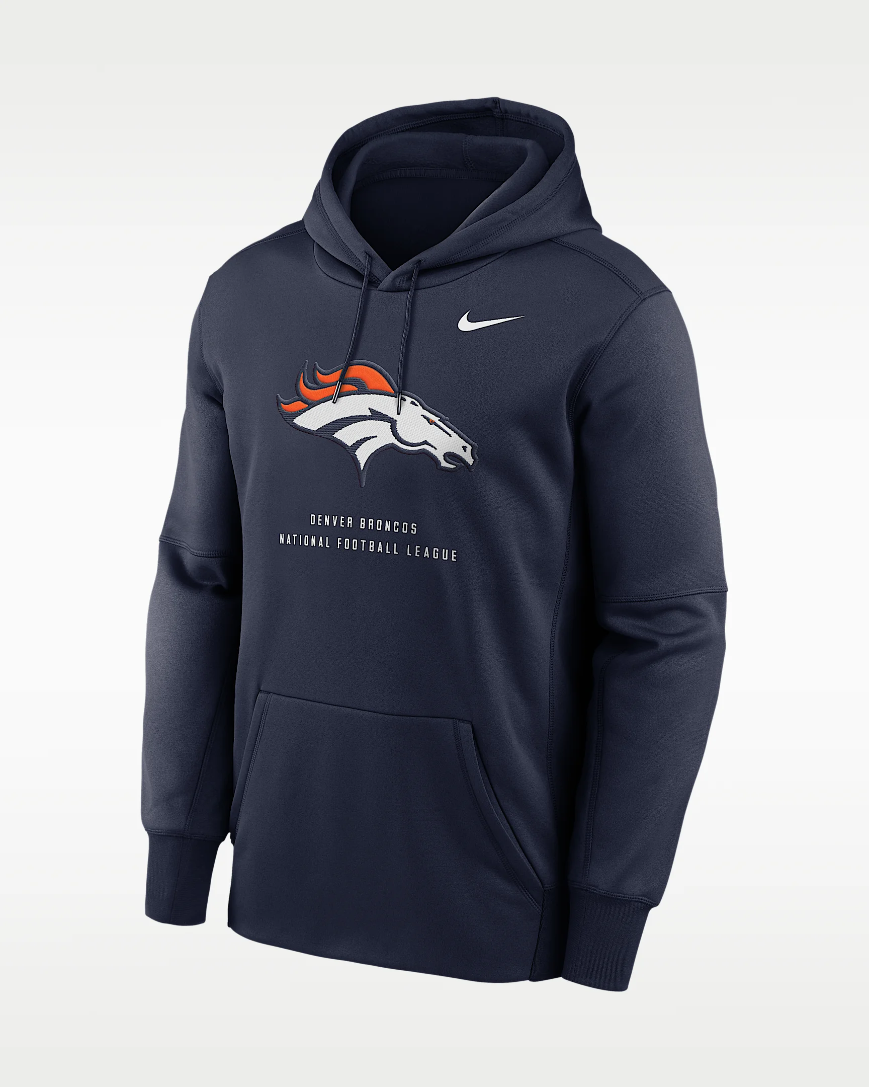 Denver Broncos Men's Nike Therma NFL Pullover Hoodie - 1