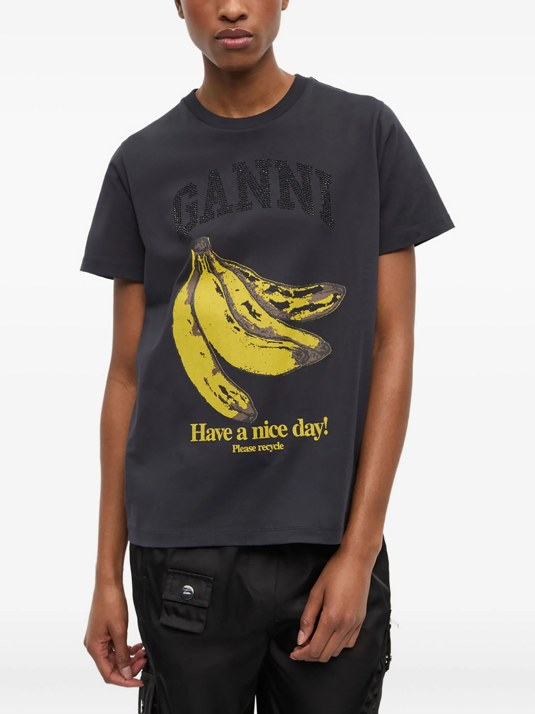 Basic Cotton Jersey Banana Relaxed Fit T-Shirt - 3