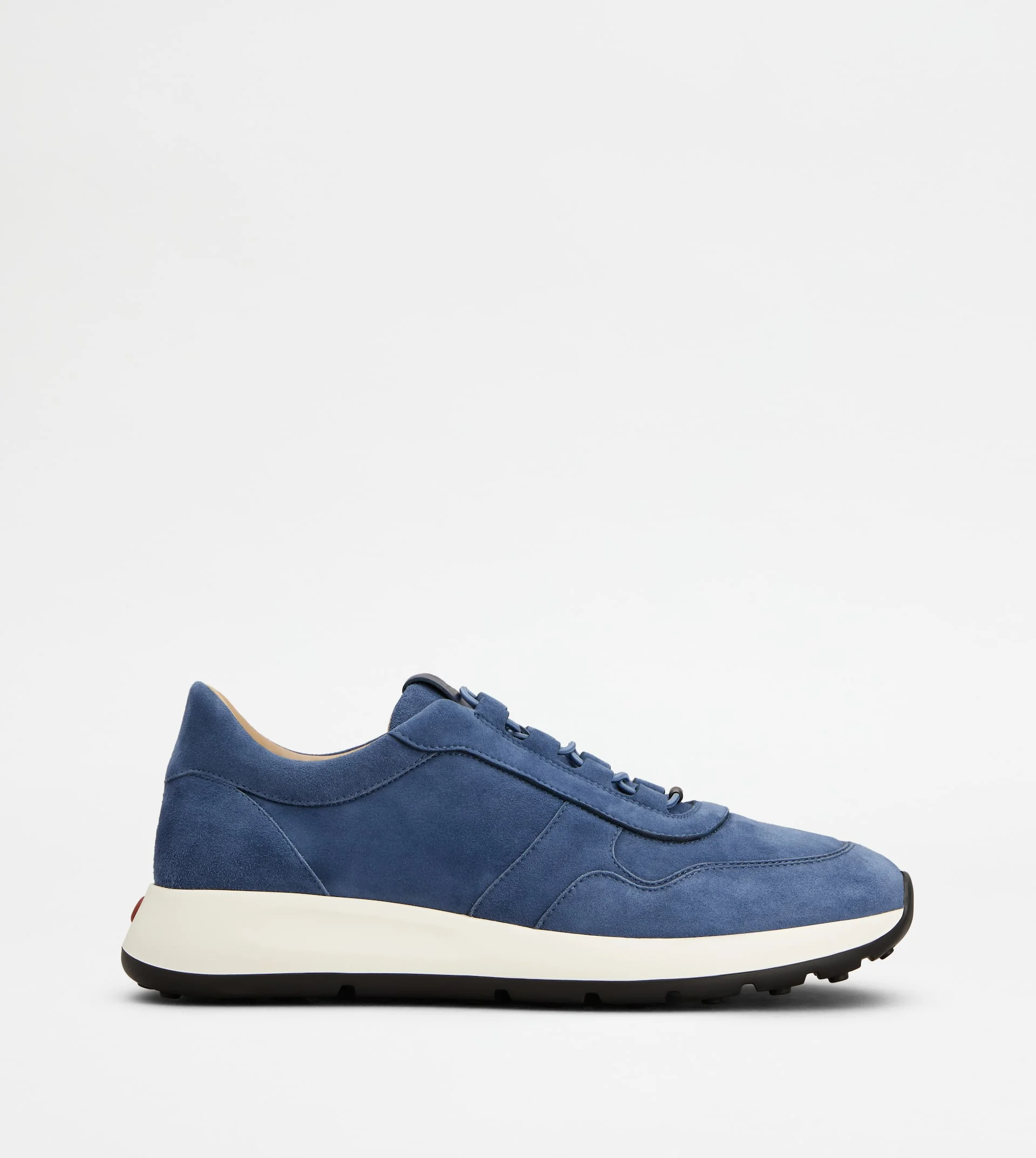 RED DOT SNEAKERS IN PASHMY SUEDE - BLUE - 1