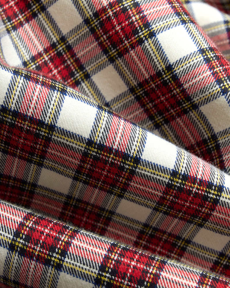 MADE-IN-USA DRESS STEWART TARTAN FLANNEL SPORT SHIRT - CLASSIC FIT 3
