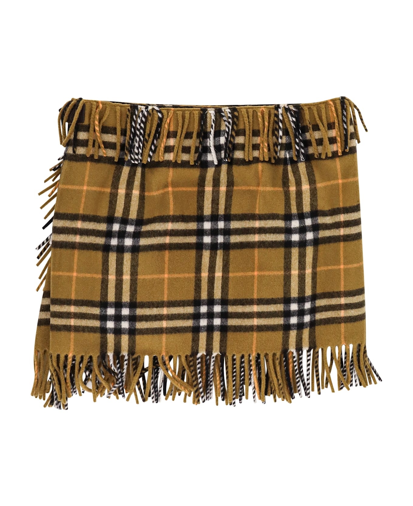 Beige Wool Skirt - 2