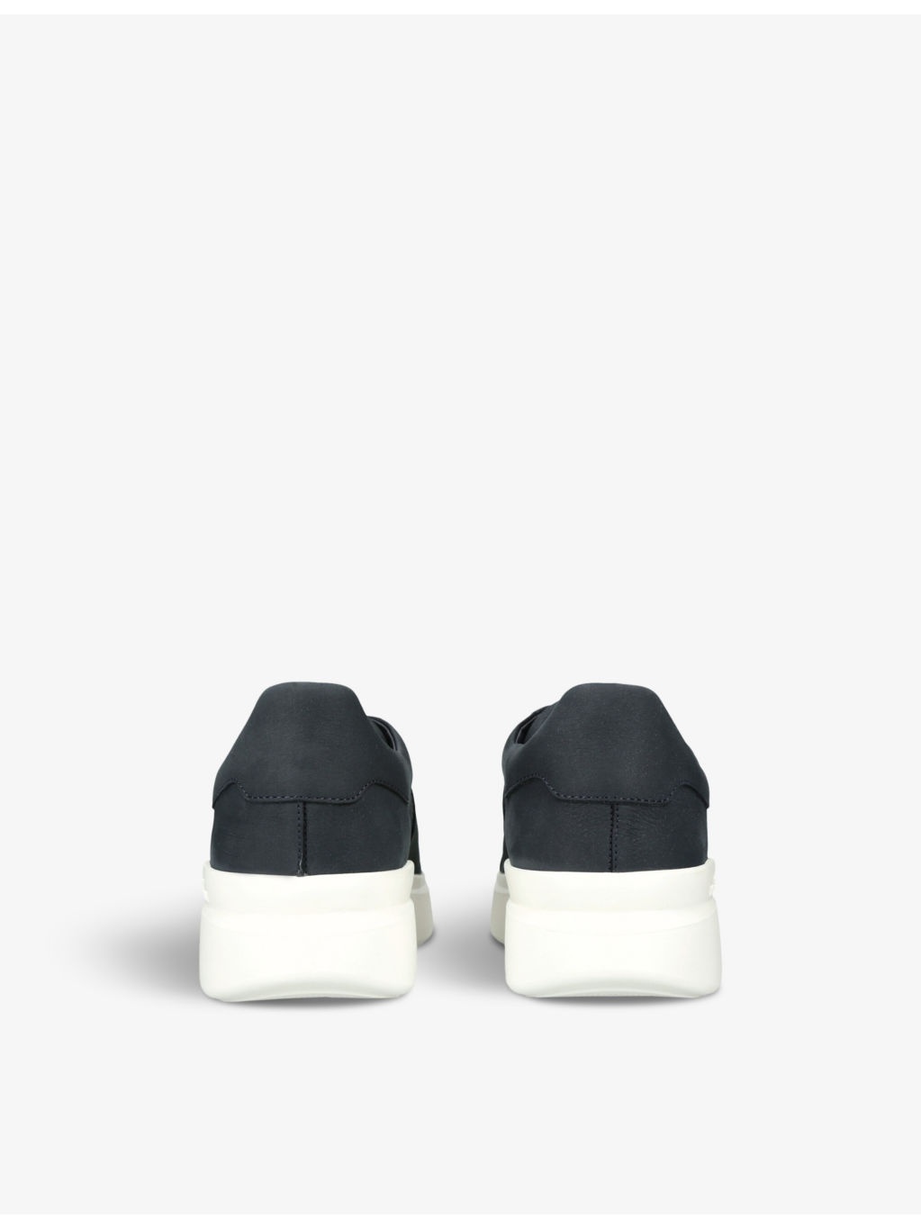 Fascia slip-on logo-embossed suede low-top trainers - 4