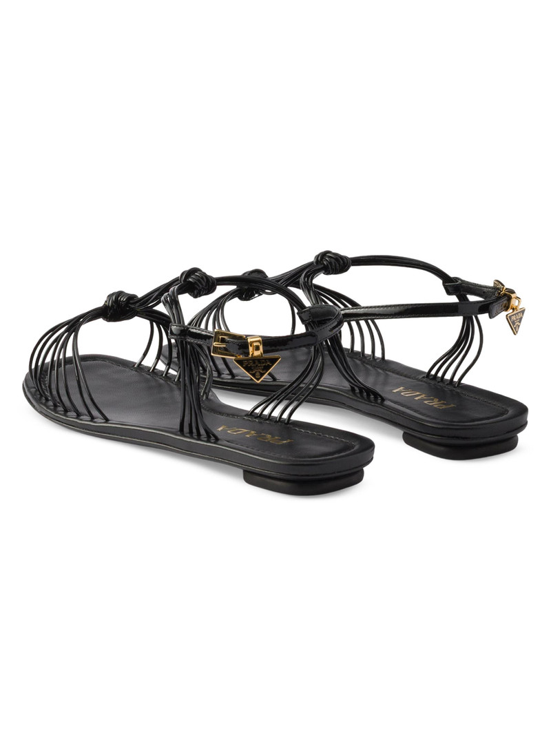 Women's Patent Leather Sandals - Black 3