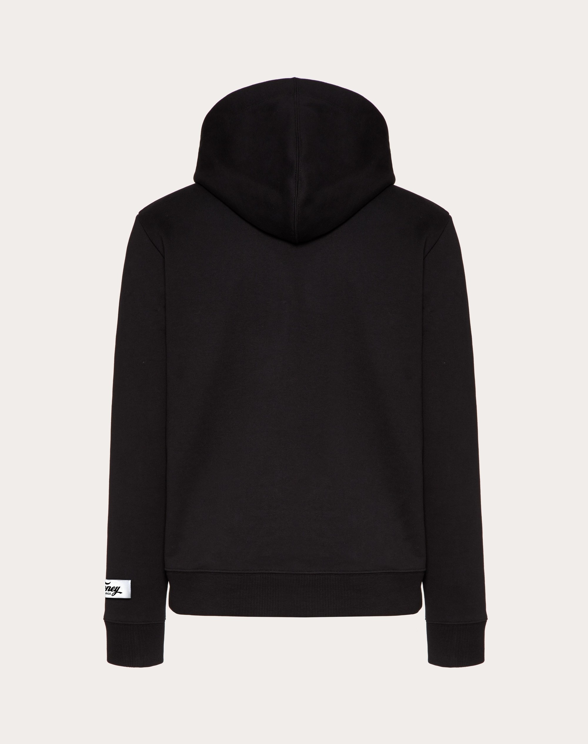 HOODED SWEATSHIRT WITH (V) VACCINATED PRINT - 4
