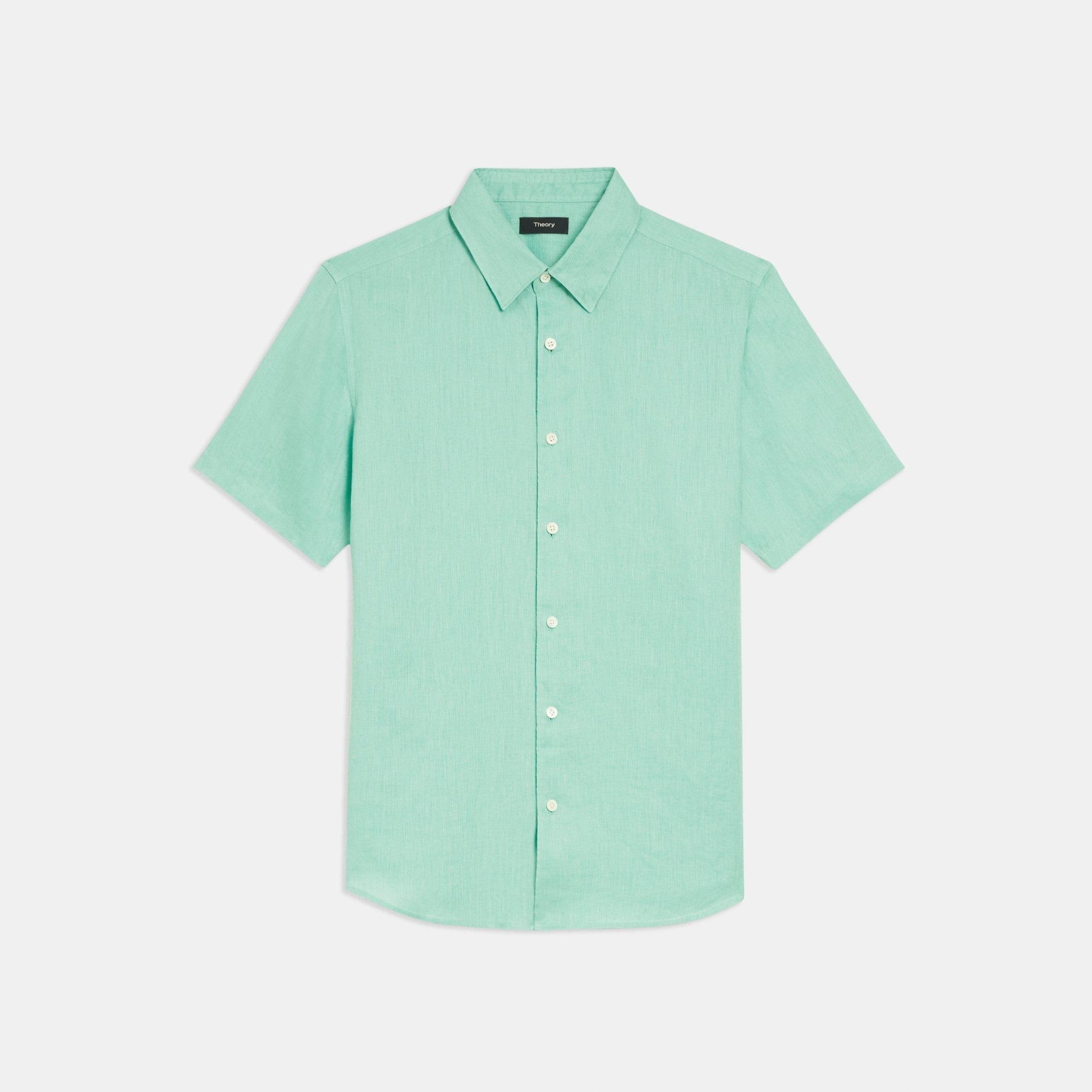 Irving Short-Sleeve Shirt in Relaxed Linen - 1