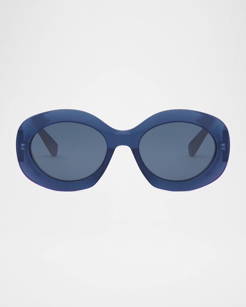 Triomphe Round Acetate Sunglasses 1