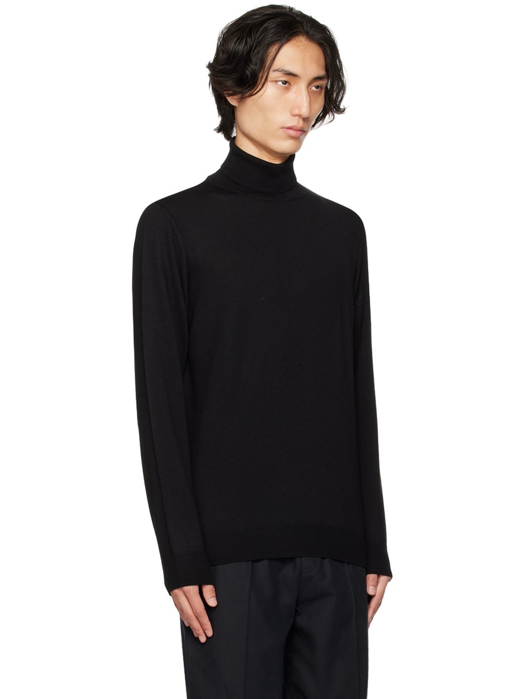 Black Dundee Turtleneck - 2