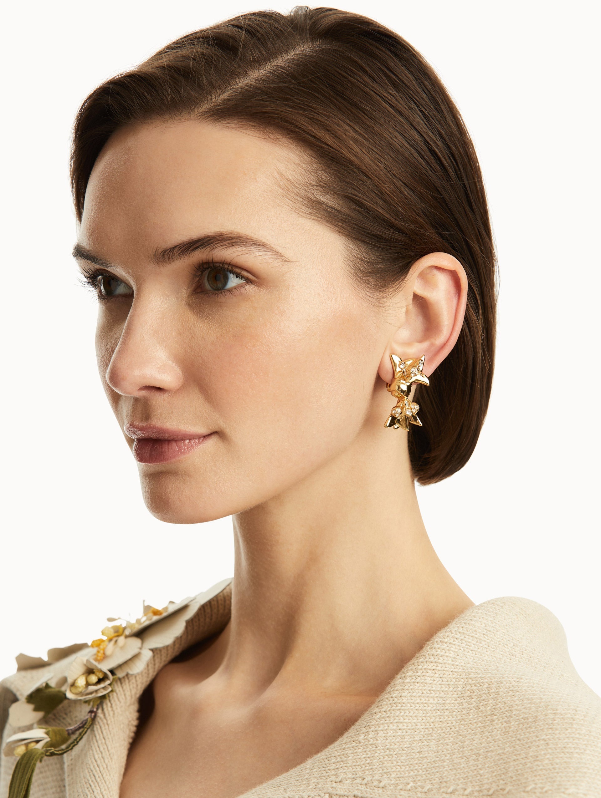 MILL BOW CLIP-ON EARRINGS - 2