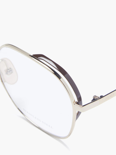 FENDI Square metal glasses outlook