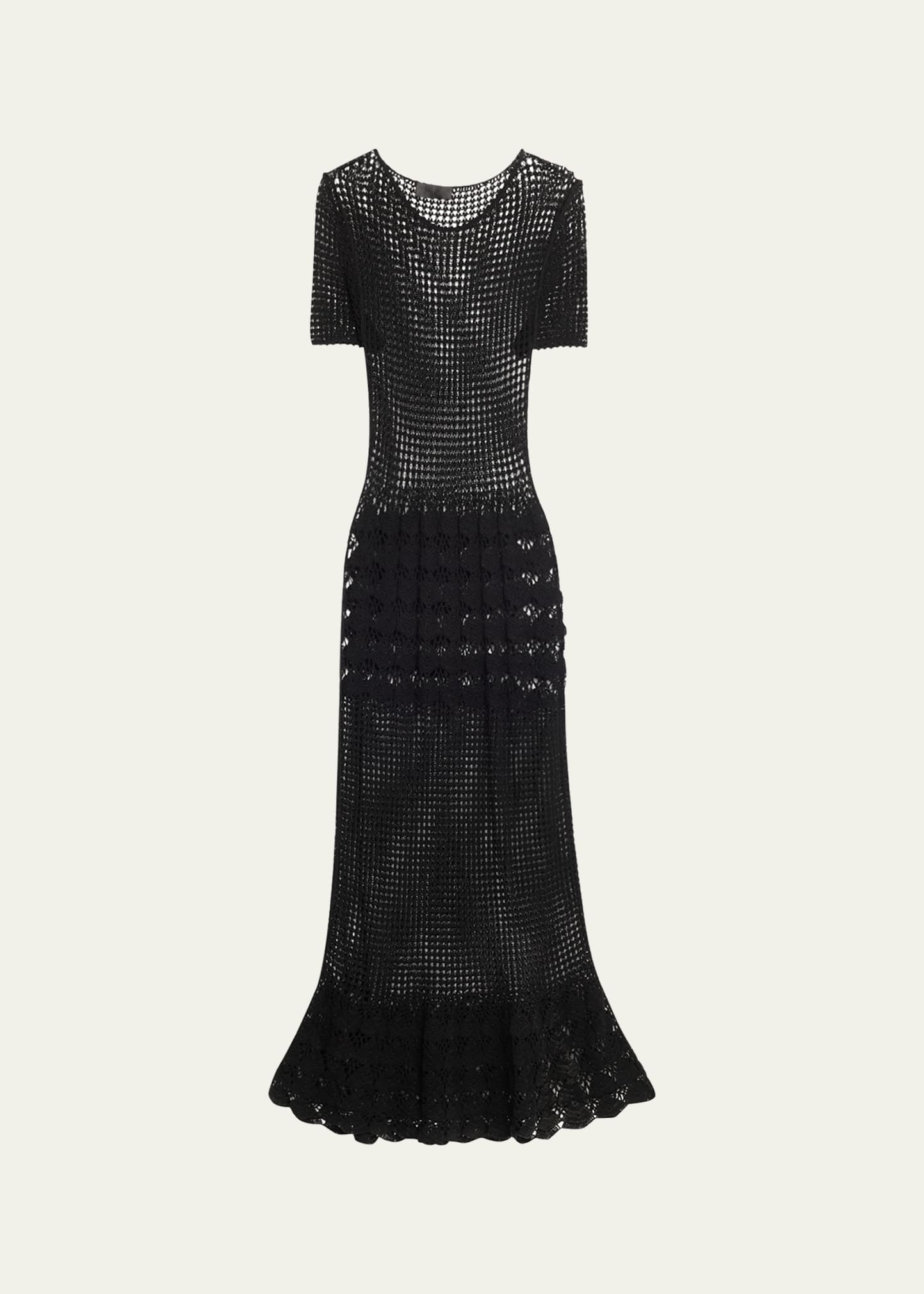 Yoko Open-Knit Maxi Dress - 1