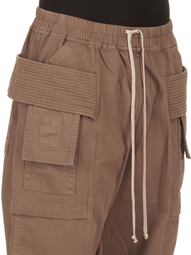Beige Cotton Creatch Cargo Shorts 4