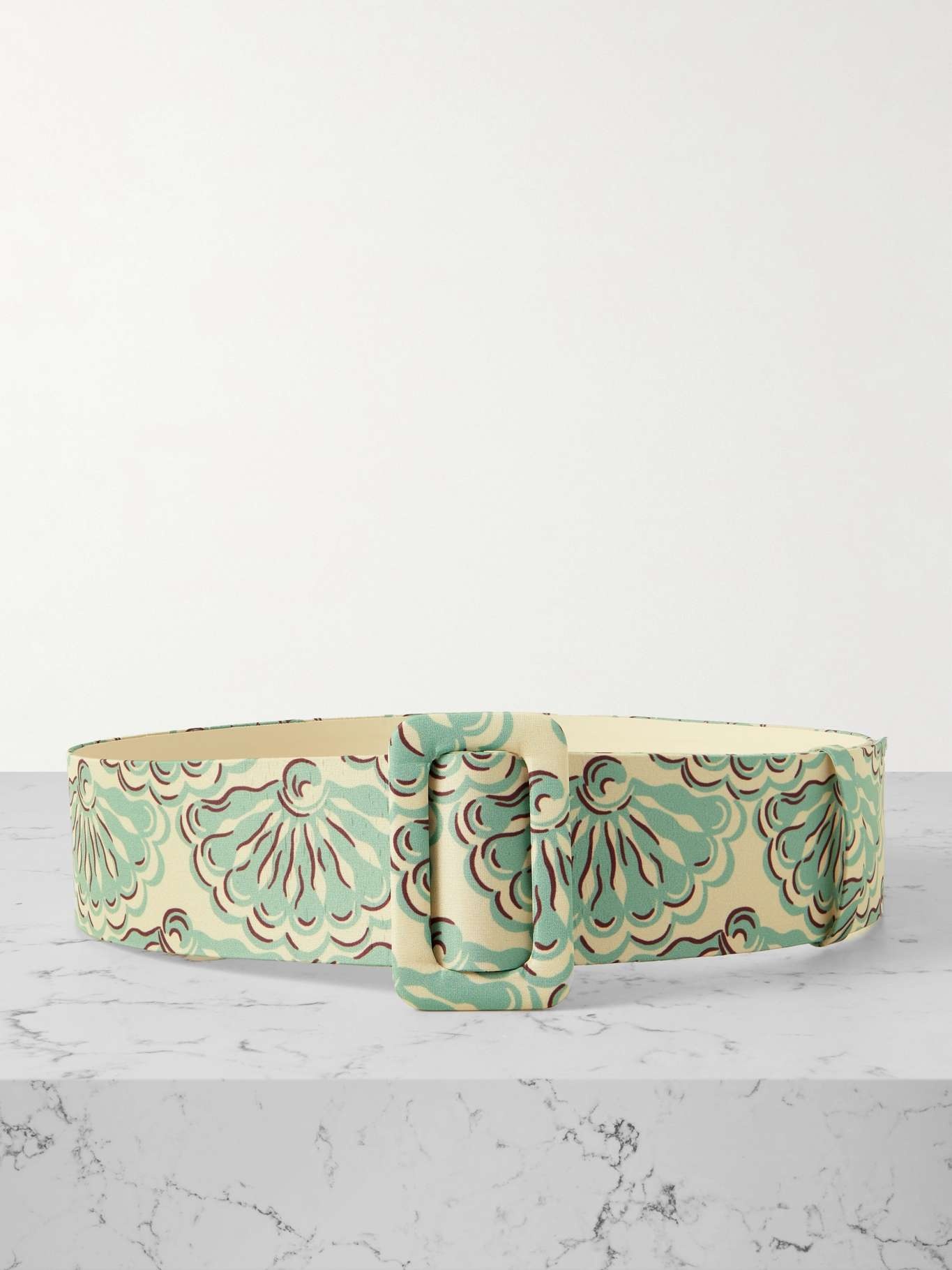 Printed faille belt - 1