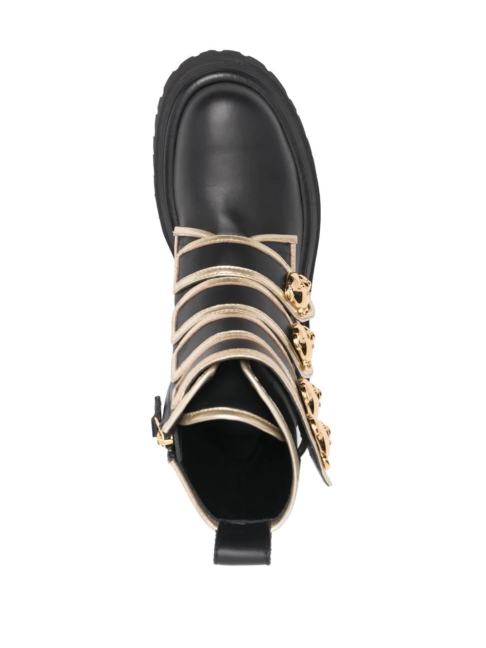 side-buckle ankle boots - 4