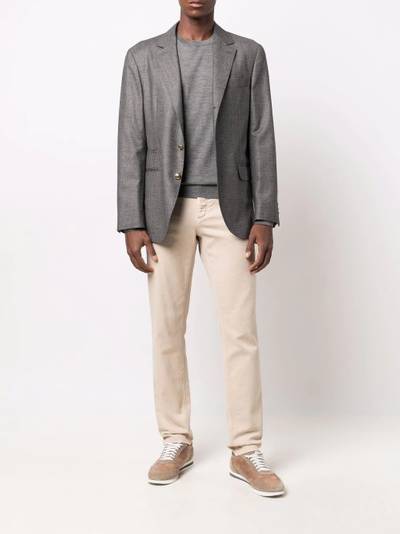 Brunello Cucinelli crewneck cashmere-wool jumper outlook