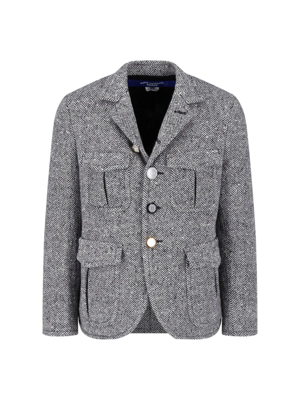 SINGLE-BREASTED WOOL BLAZER - 1