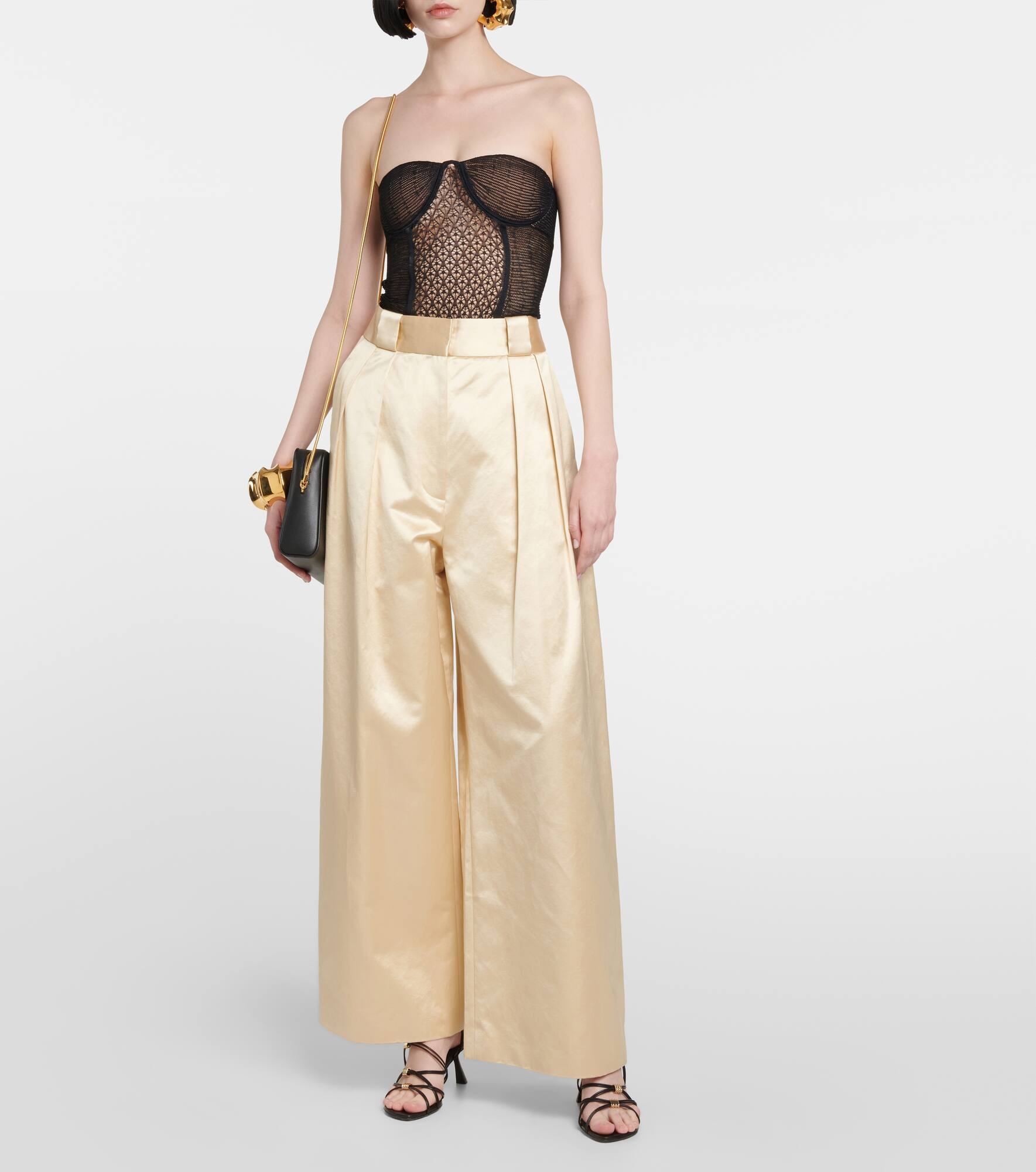 Lori lace-knit bustier - 2