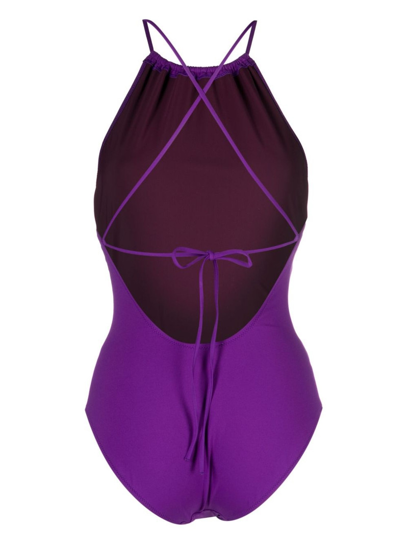 ULLA JOHNSON plain tie-fastening swimsuit outlook