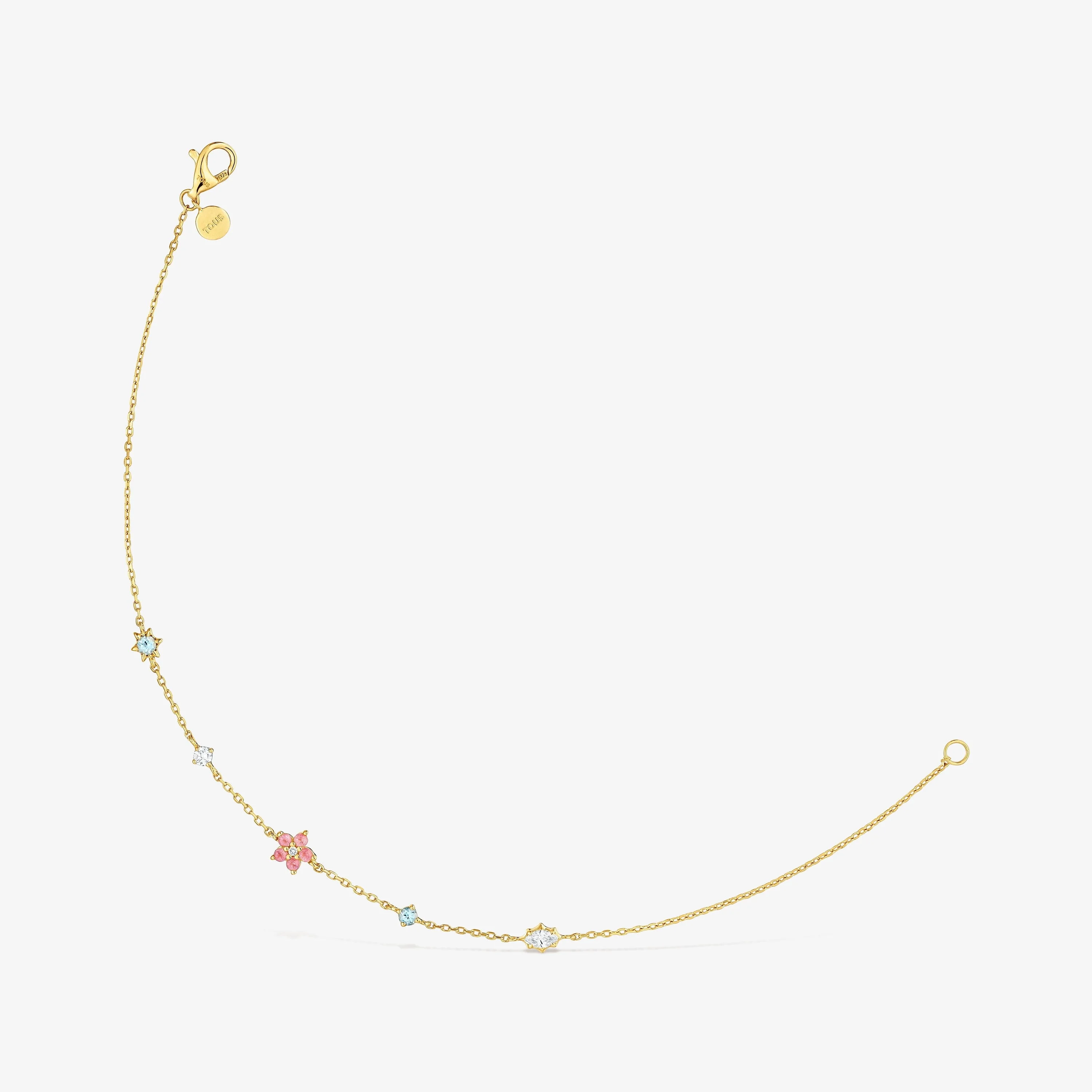 9kt gold, gemstones and lab-grown diamond Bracelet TOUS Irisé LGD - 1