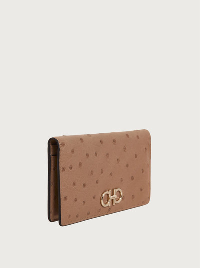 FERRAGAMO Gancini continental wallet outlook