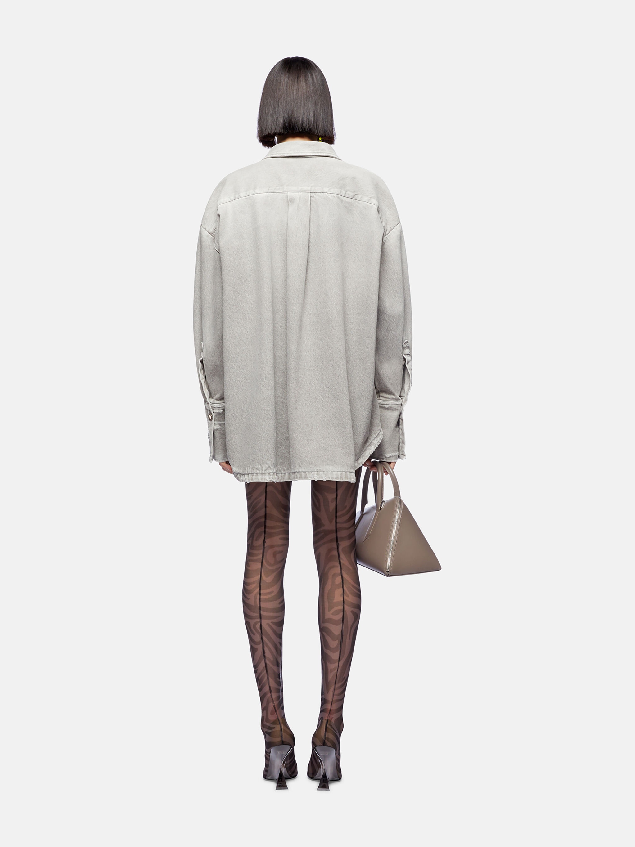 SHORT COAT VINTAGE GREY - 3