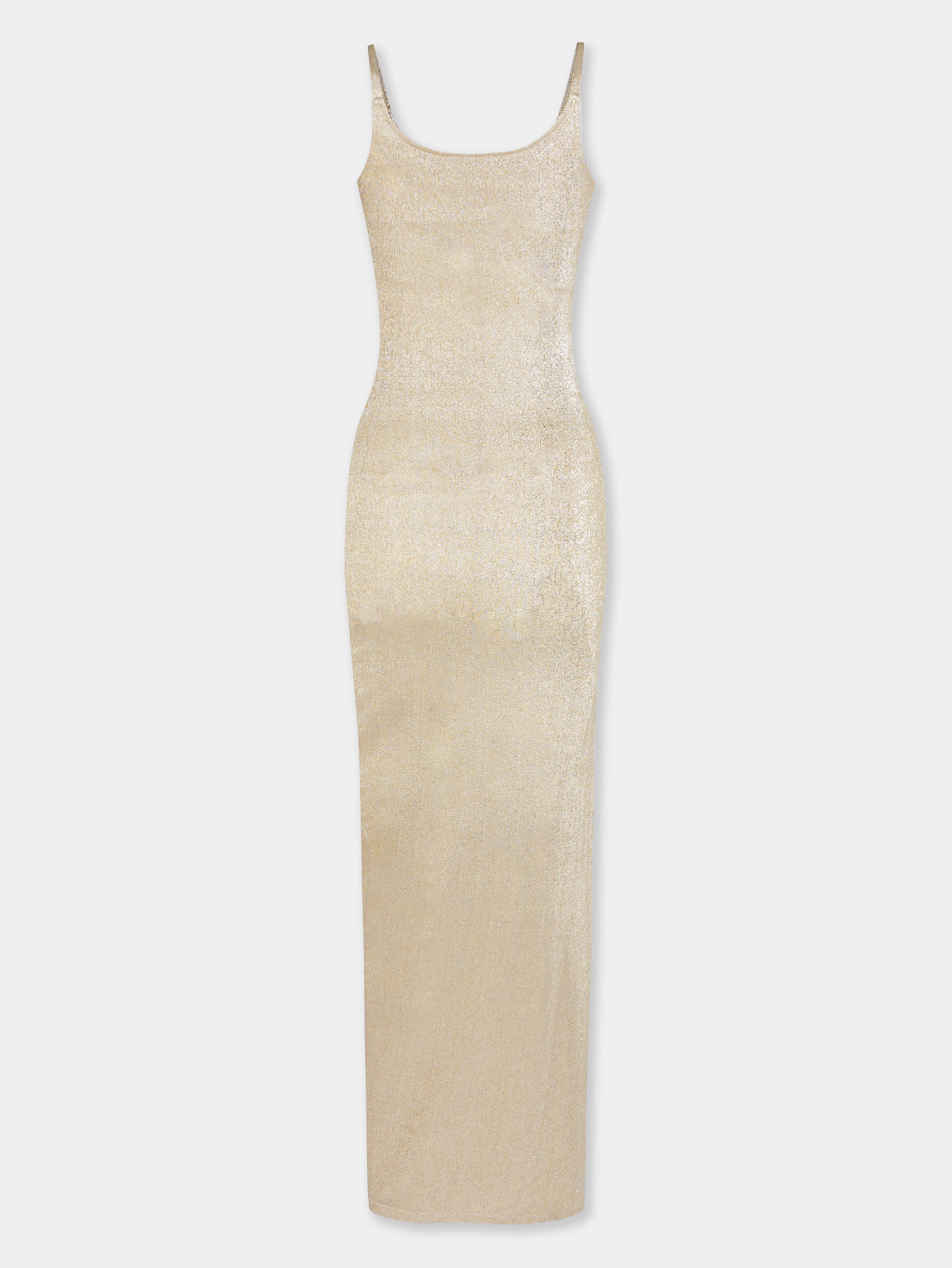 GOLD LONG DRESS IN LUREX - 6