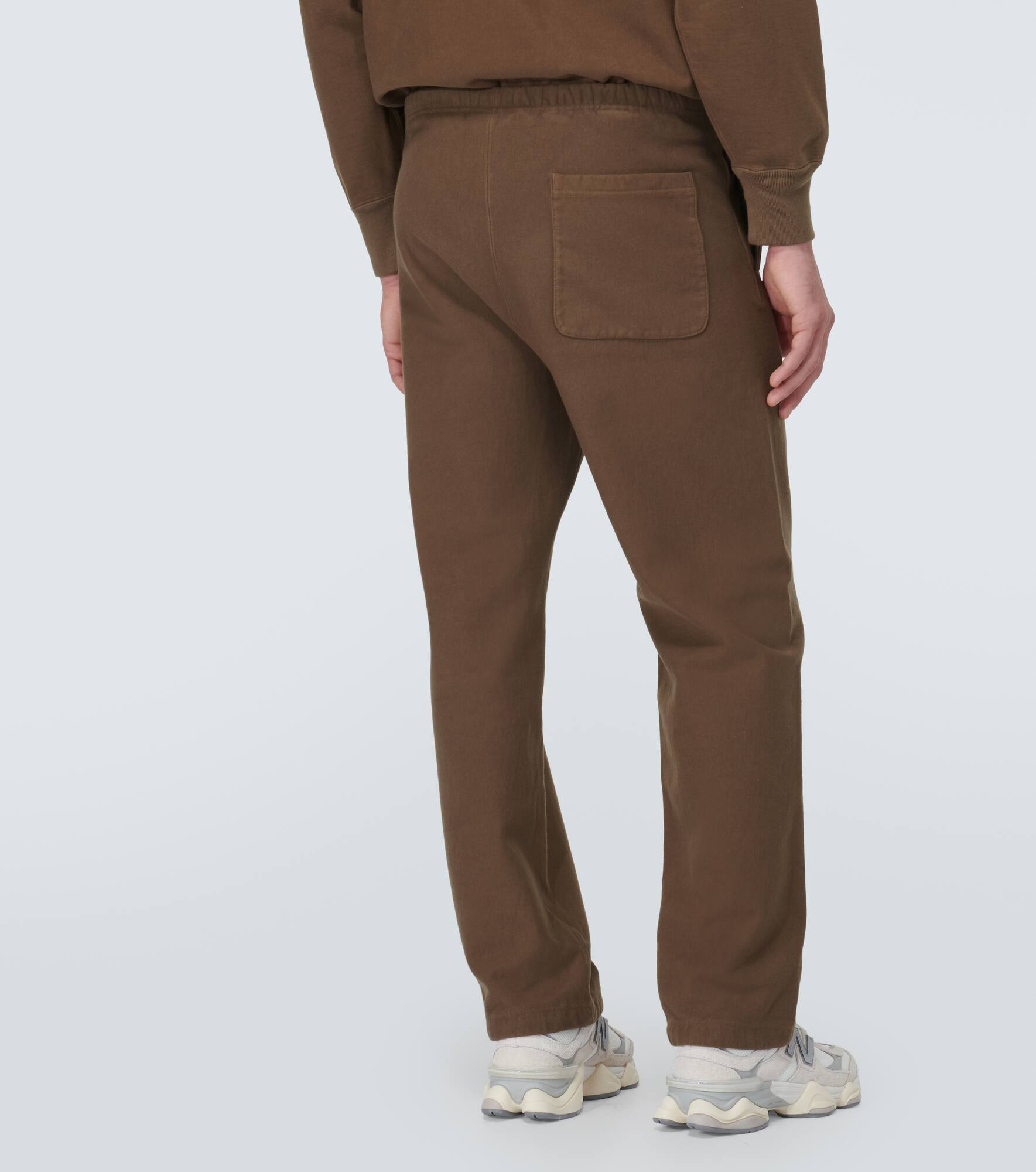 Cotton-blend sweatpants - 4