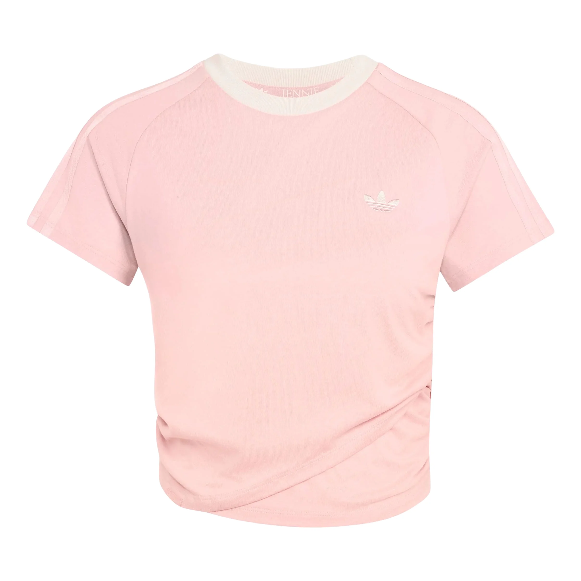 (WMNS) adidas x Jennie Layered T-Shirt Asia Sizing 'Wonder Mauve' LD8927 - 1