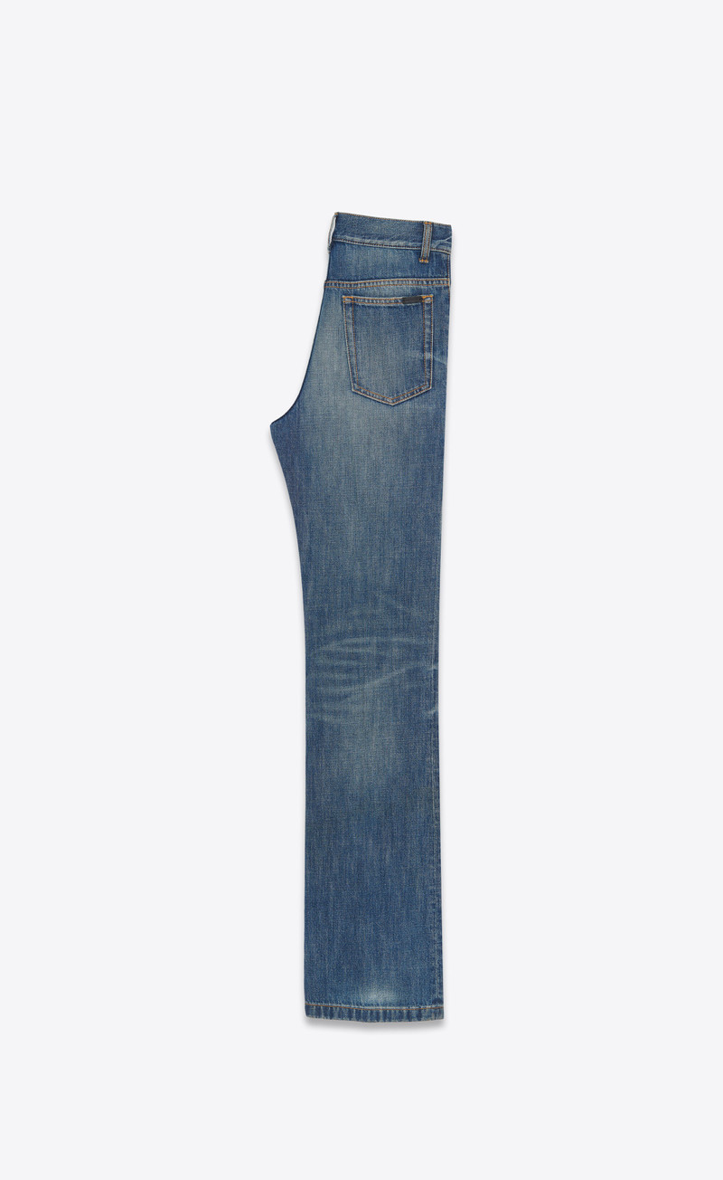 SAINT LAURENT clyde jeans in north medium blue denim outlook