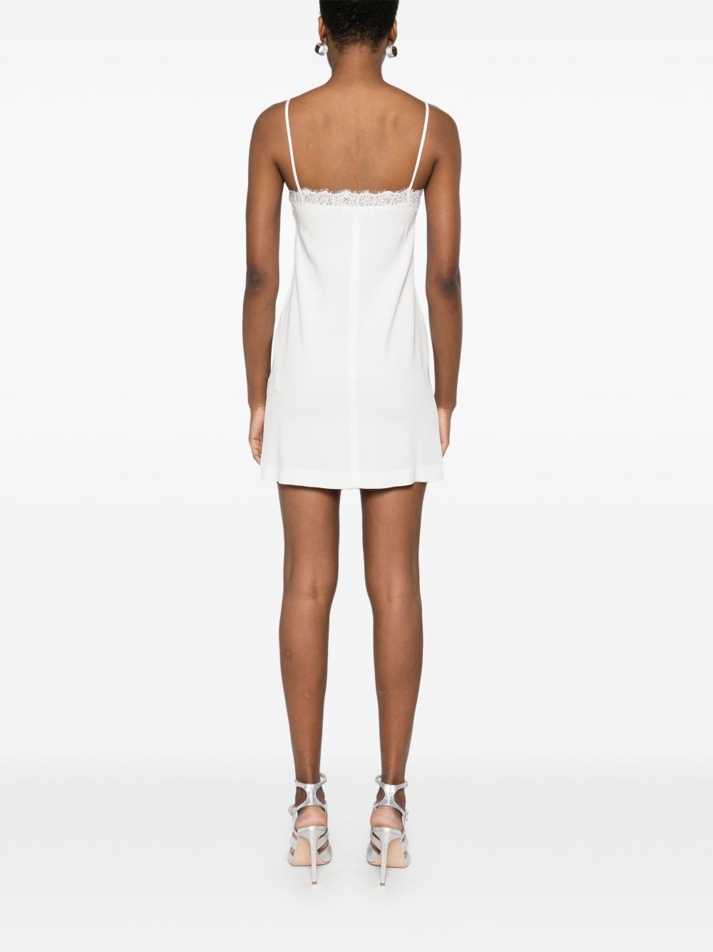 corded-lace mini dress - 4