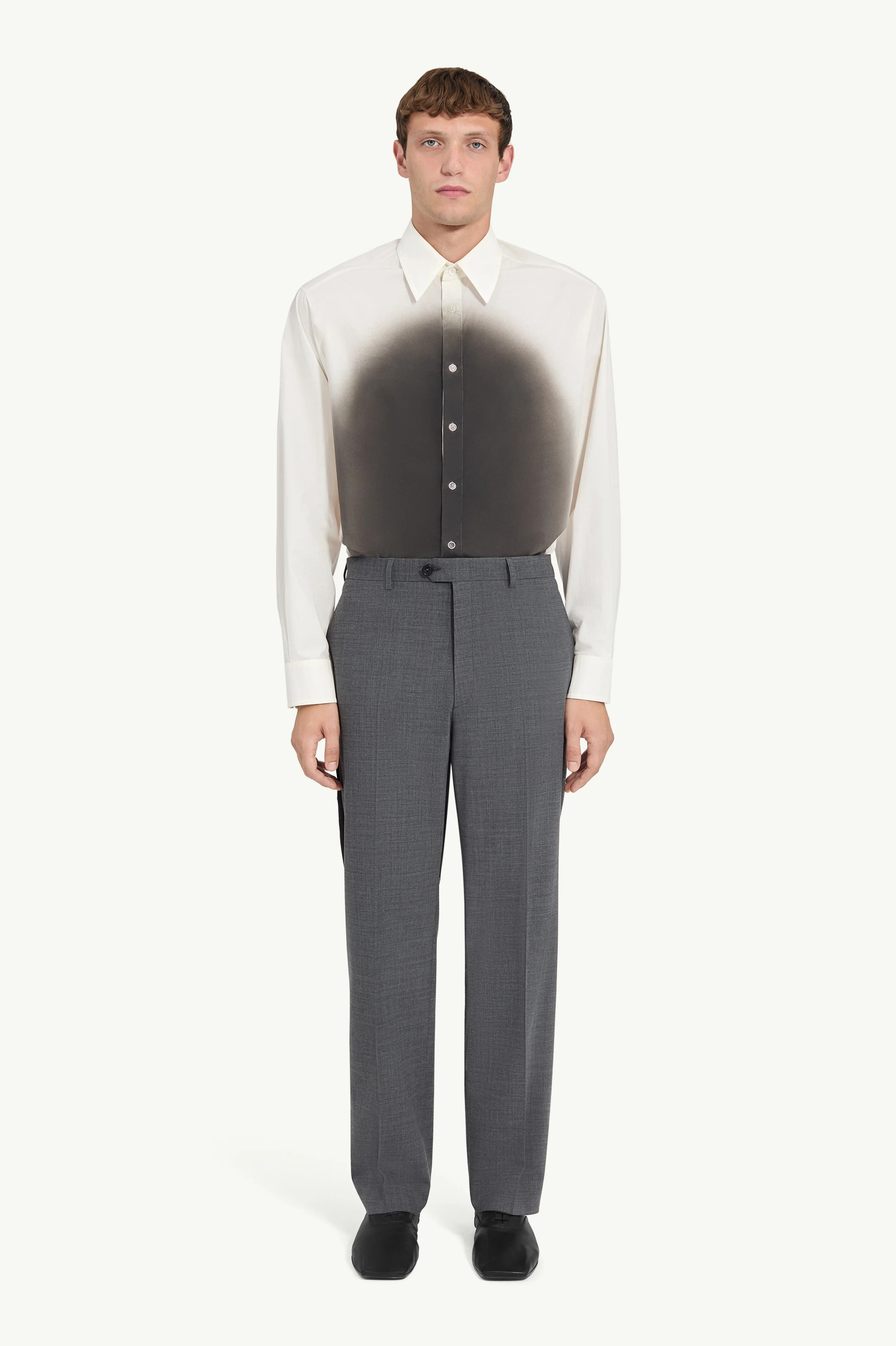 Tailored wool-blend trousers - 1