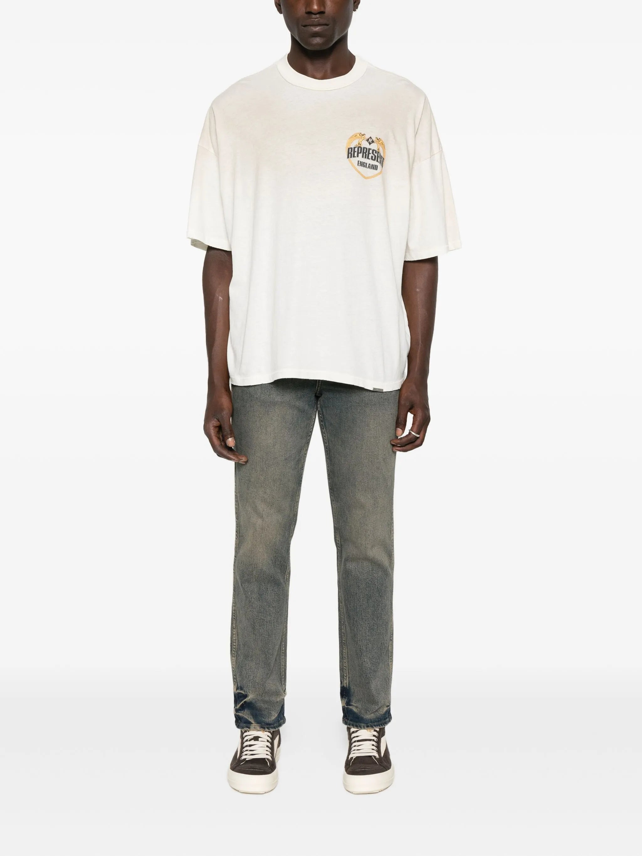 Represent Graphic-print Crew-neck T-shirt - 4