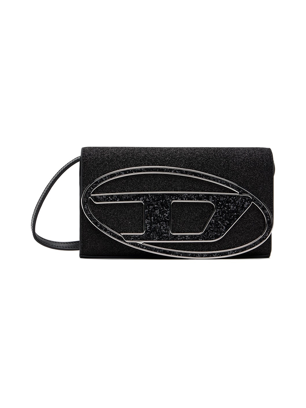Black 1dr Wallet Strap Bag - 1