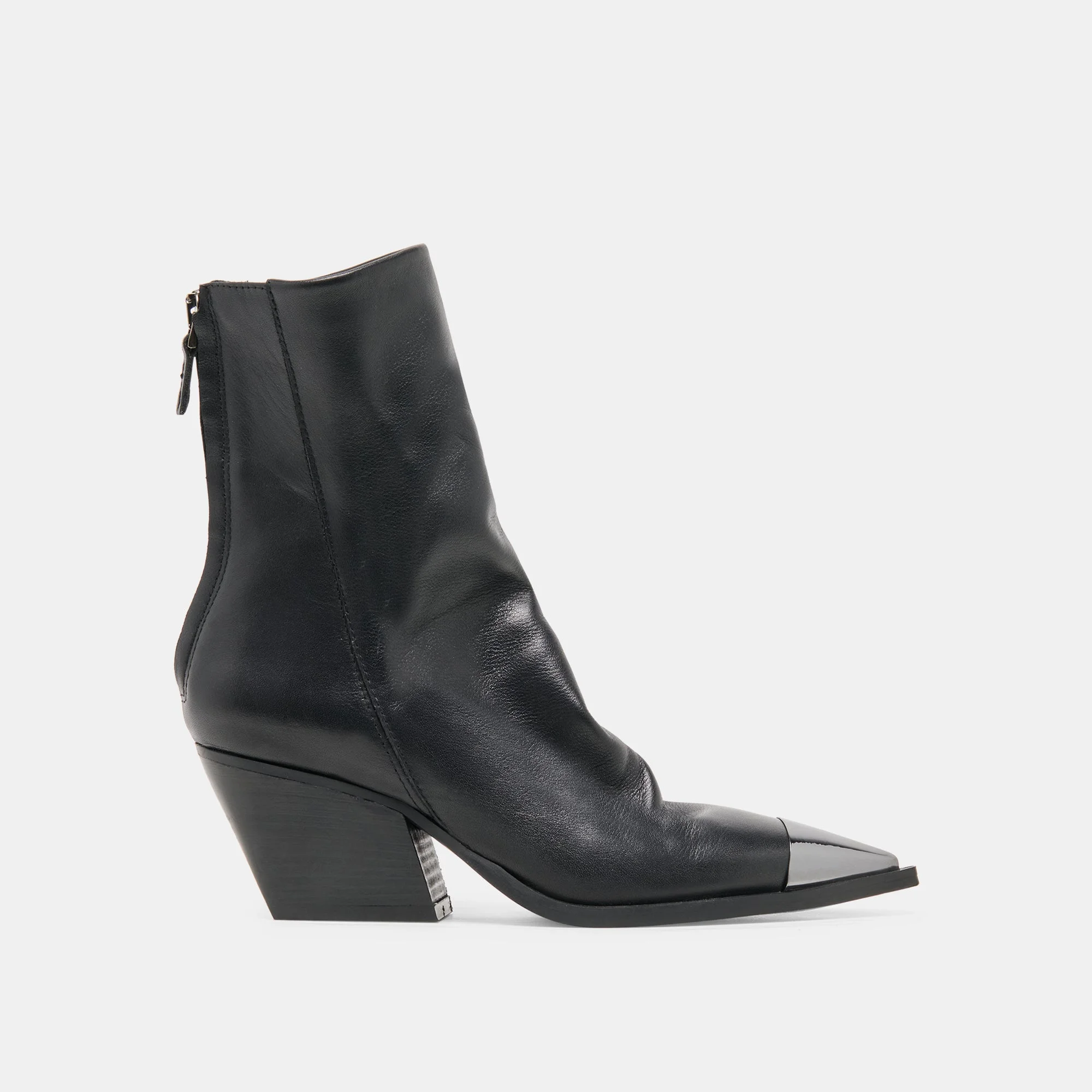 TALLEN BOOTIES BLACK LEATHER - 1