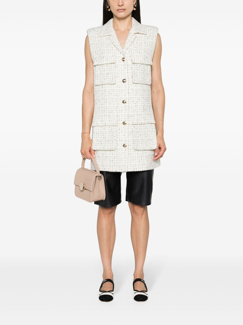 ANINE BING single-breasted tweed gilet outlook