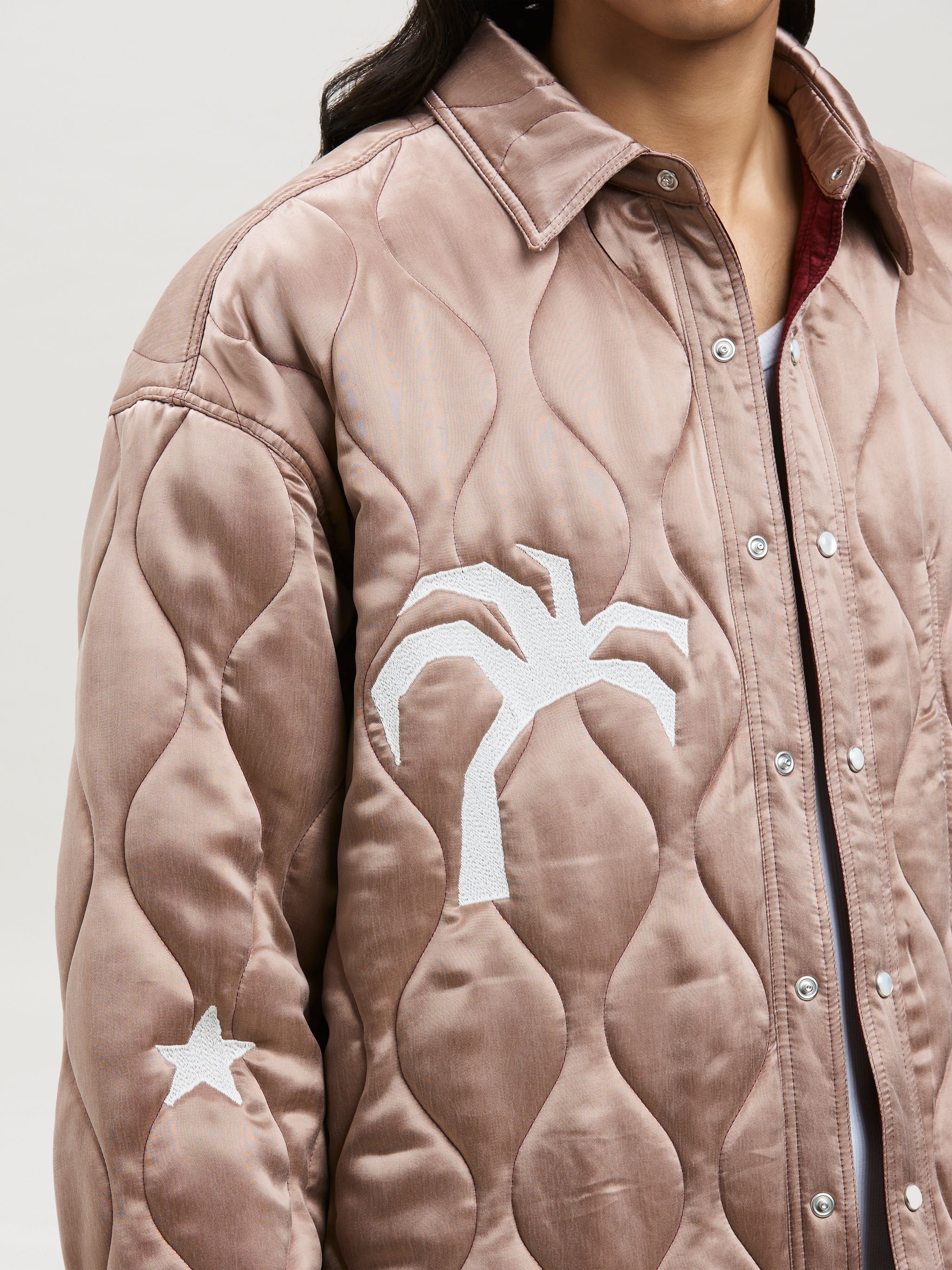LIFE IS PALM QUILTED OVERSHIRT - 6