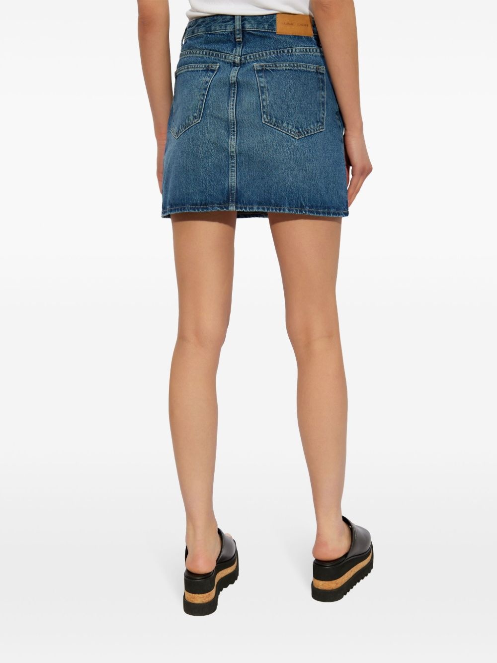 organic cotton denim skirt - 4
