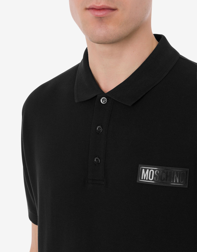 RUBBER LOGO PIQUÉ POLO SHIRT 4