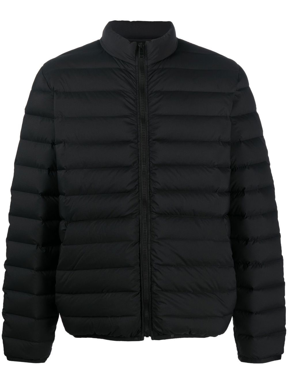 logo-print puffer jacket - 1