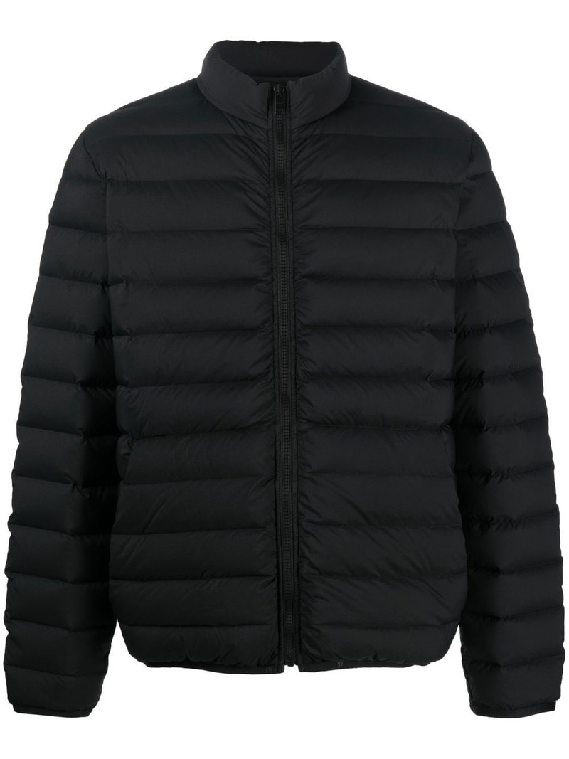 logo-print puffer jacket 1